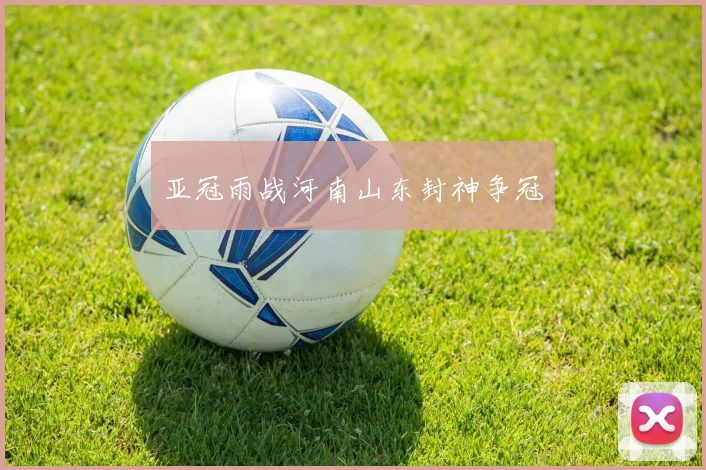 亚冠雨战河南山东封神争冠